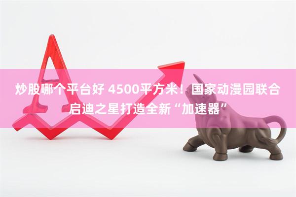 炒股哪个平台好 4500平方米！国家动漫园联合启迪之星打造全新“加速器”